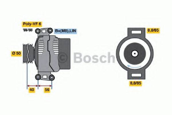 BOSCH 0986047840 Генератор