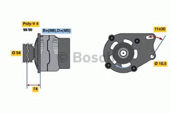 BOSCH 0986048630 Генератор