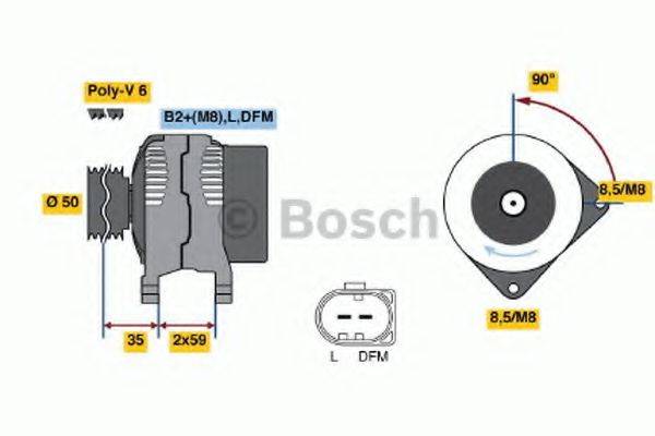 BOSCH 0986048891 Генератор