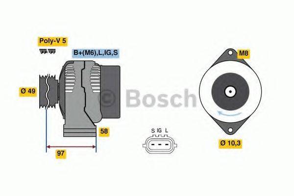 BOSCH 0986080010 Генератор