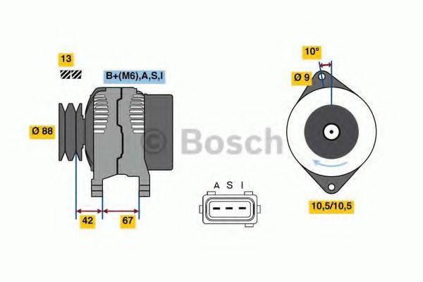 BOSCH 0986080390 Генератор