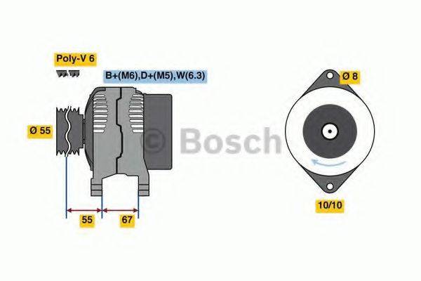 BOSCH 0986080900 Генератор