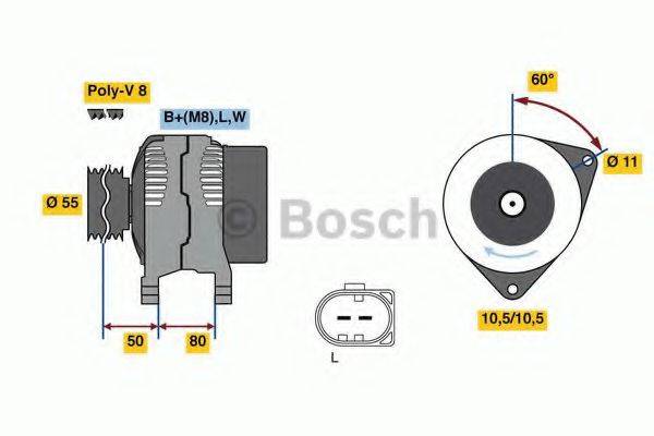 BOSCH 0986081360 Генератор