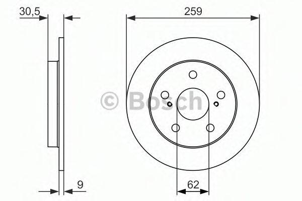 BOSCH 0986479765 гальмівний диск