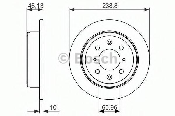 BOSCH 0986479860 гальмівний диск