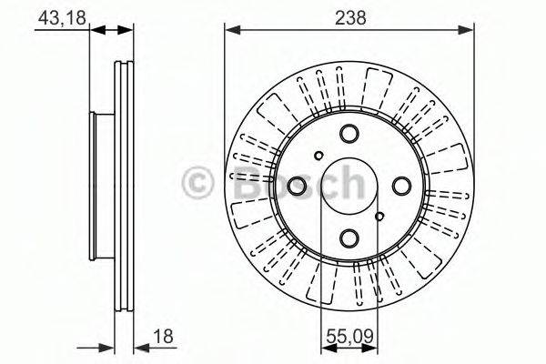 BOSCH 0986479867 гальмівний диск