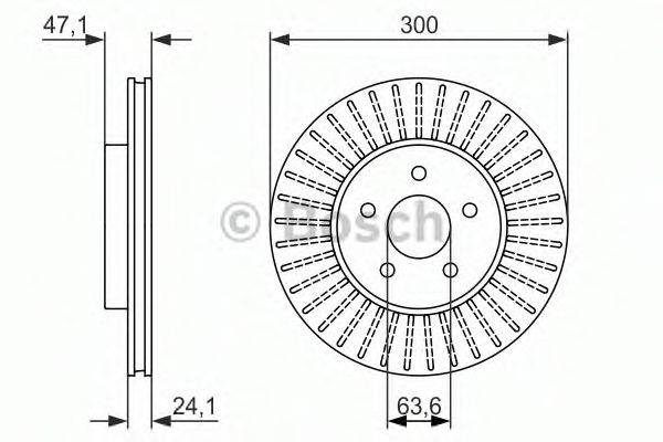 BOSCH 0986479899 гальмівний диск