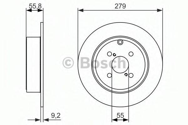 BOSCH 0986479951 гальмівний диск