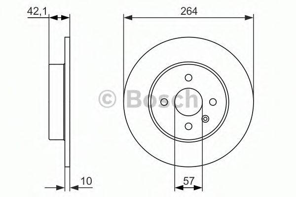 BOSCH 0986479961 гальмівний диск