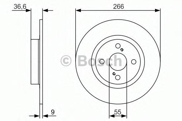 BOSCH 0986479977 гальмівний диск