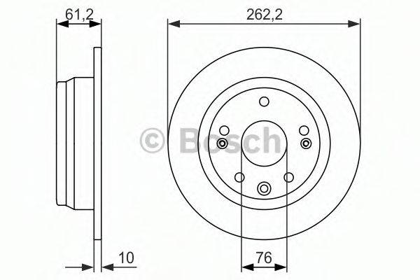 BOSCH 0986479993 гальмівний диск