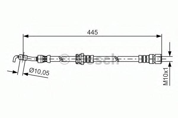 BOSCH 1987481386 Гальмівний шланг