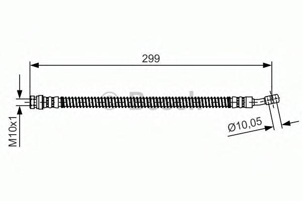 BOSCH 1987481391 Гальмівний шланг