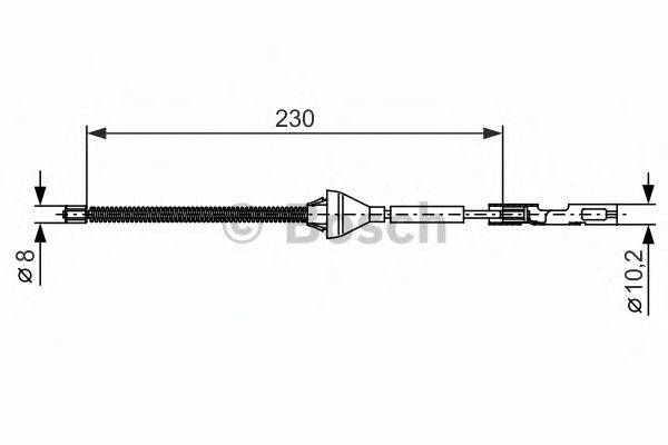 BOSCH 1987482370 Трос, стоянкова гальмівна система