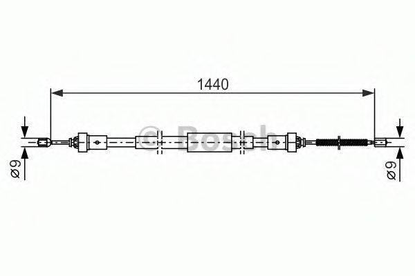 BOSCH 1987482383 Трос, стоянкова гальмівна система