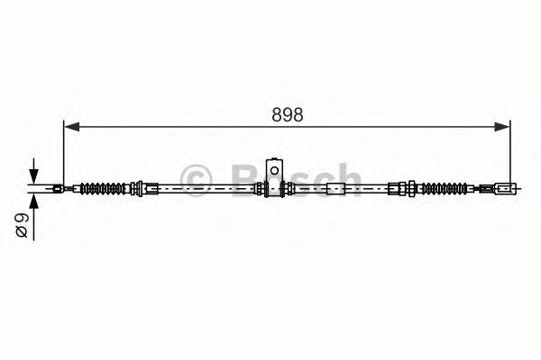 BOSCH 1987482397 Трос, стоянкова гальмівна система