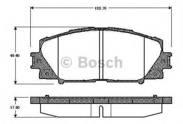 BOSCH 0986TB2940 Комплект гальмівних колодок, дискове гальмо