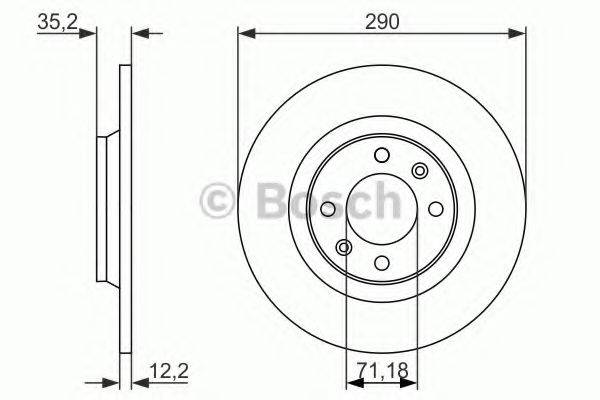 BOSCH 0986479118 гальмівний диск