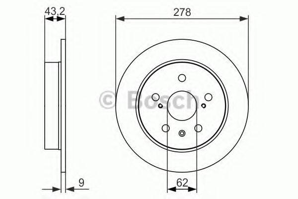 BOSCH 0986479047 гальмівний диск