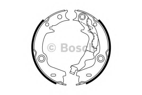 BOSCH 0986487761 Комплект гальмівних колодок, стоянкова гальмівна система