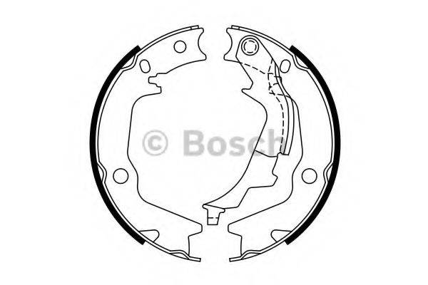 BOSCH 0986487769 Комплект гальмівних колодок, стоянкова гальмівна система