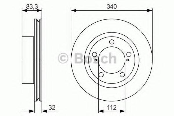 BOSCH 0986479R29 гальмівний диск