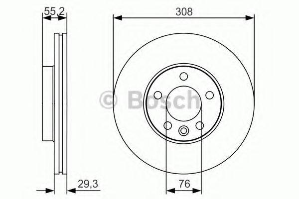 BOSCH 0986479R84 гальмівний диск