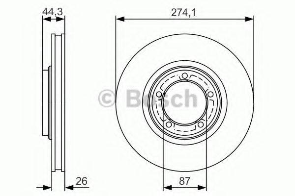 BOSCH 0986479S79 гальмівний диск