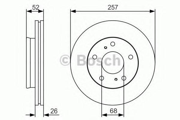 BOSCH 0986479S89 гальмівний диск