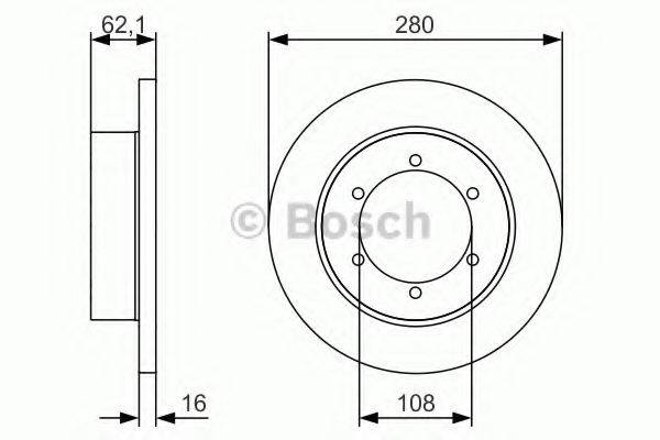 BOSCH 0986479539 гальмівний диск