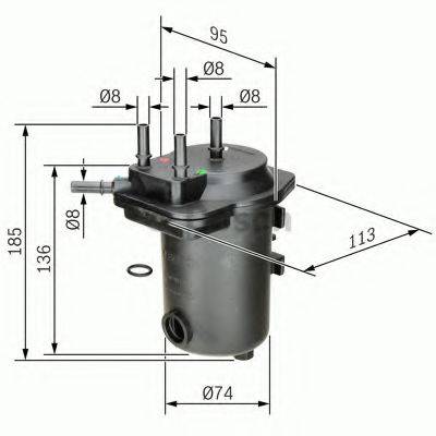 BOSCH 0450907009 Паливний фільтр