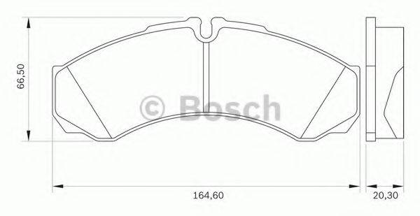 BOSCH 0986BB0180 Комплект гальмівних колодок, дискове гальмо