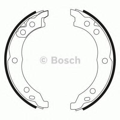 BOSCH 0986BB3544 Комплект гальмівних колодок, стоянкова гальмівна система