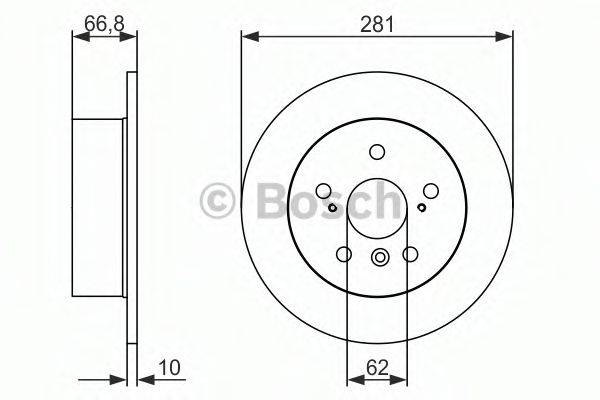 BOSCH 0986479C21 гальмівний диск