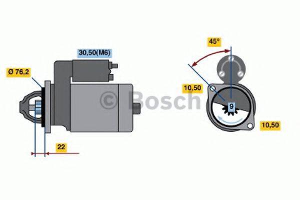 BOSCH 0001108199 Стартер