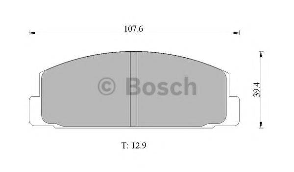 BOSCH 0986505777 Комплект гальмівних колодок, дискове гальмо