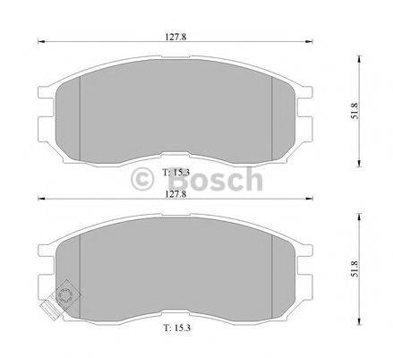 BOSCH 0986505929 Комплект гальмівних колодок, дискове гальмо