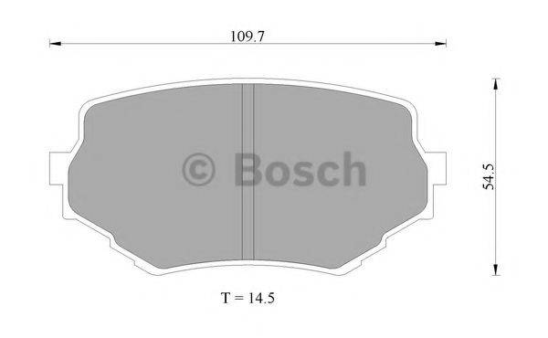 BOSCH 0986505978 Комплект гальмівних колодок, дискове гальмо