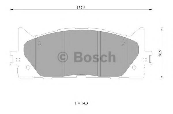 BOSCH 0986AB1420 Комплект гальмівних колодок, дискове гальмо