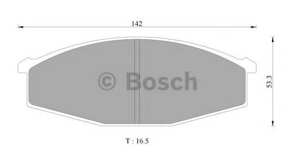 BOSCH 0986AB2239 Комплект гальмівних колодок, дискове гальмо