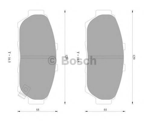 BOSCH 0986AB2279 Комплект гальмівних колодок, дискове гальмо