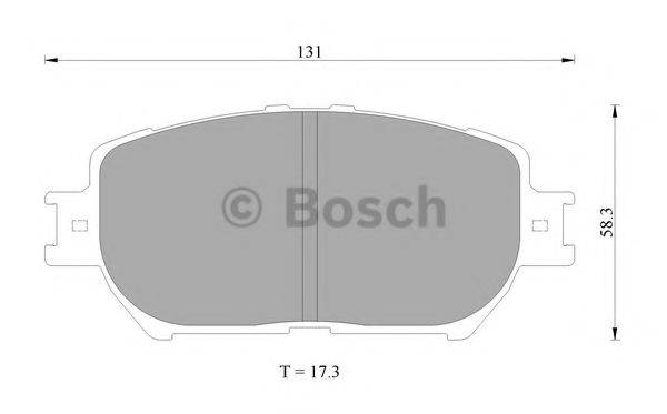 BOSCH 0986AB2389 Комплект гальмівних колодок, дискове гальмо