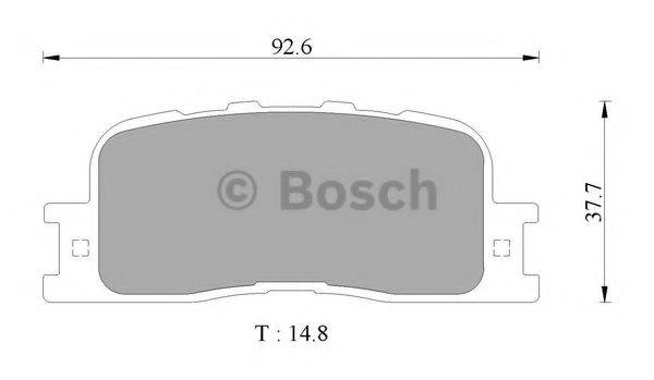 BOSCH 0986AB2774 Комплект гальмівних колодок, дискове гальмо