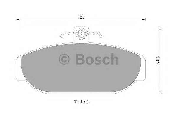 BOSCH 0986AB4426 Комплект гальмівних колодок, дискове гальмо