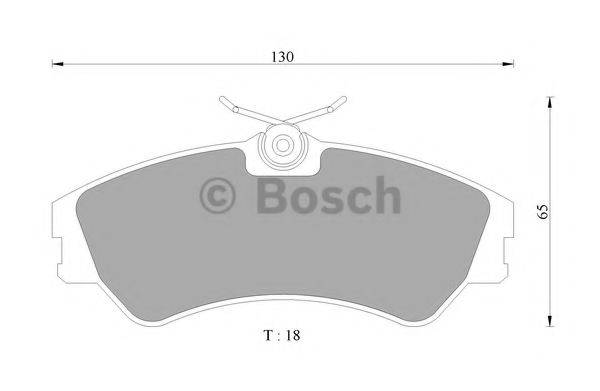 BOSCH 0986AB4446 Комплект гальмівних колодок, дискове гальмо