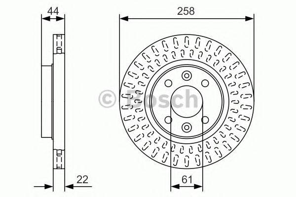 BOSCH 0986479A86 гальмівний диск