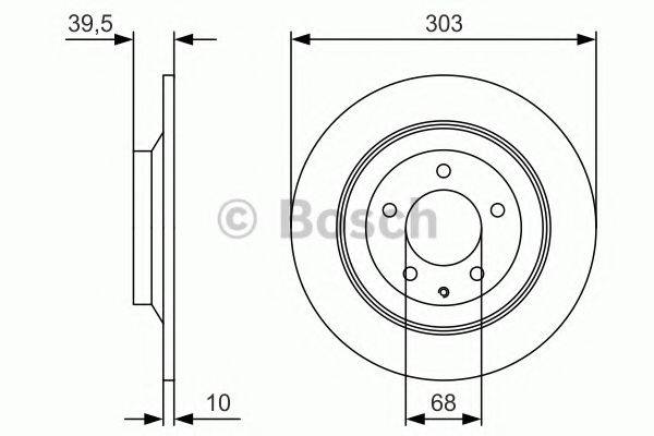 BOSCH 0986479V04 гальмівний диск