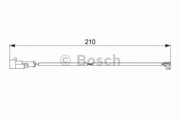 BOSCH 1987474520 Сигналізатор, знос гальмівних колодок