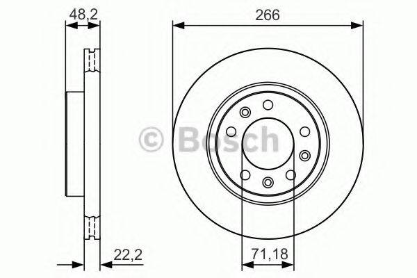 BOSCH 0986479C34 гальмівний диск