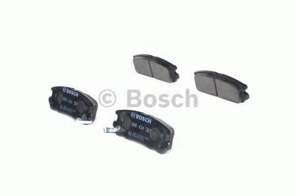 BOSCH 0986424367 Комплект гальмівних колодок, дискове гальмо